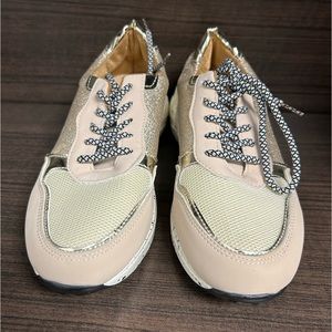 Women’s Gold & Pink Tennis Shoes